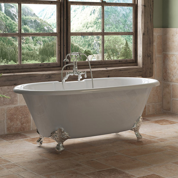 Cambridge Plumbing 60" x 30" Clawfoot Bathtub & Reviews Wayfair